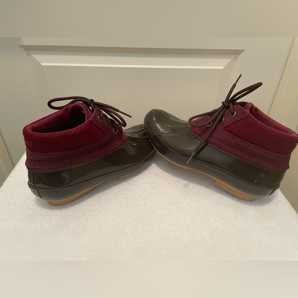 G.H. Bass Leather Wool Rubber Waterproof Duck Bootie - Women’s Size 7 - Picture 3 of 9